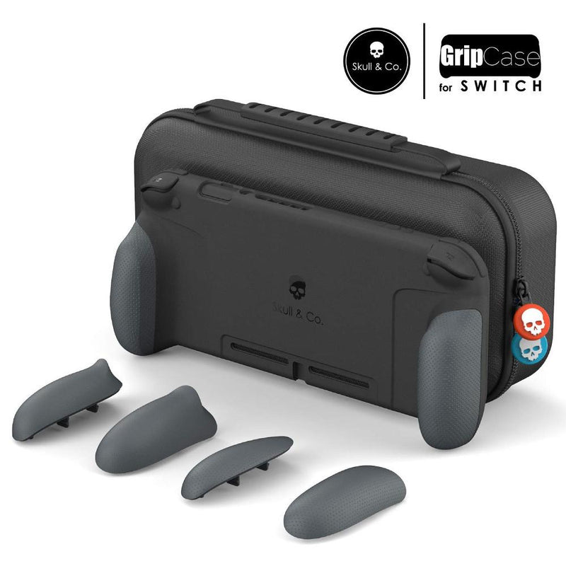 Skull & Co. GripCase Set for Nintendo Switch (with MaxCarry Case & Grips) - Grey Bags & Cases Skull & Co. 