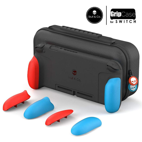 Skull & Co. GripCase Set for Nintendo Switch (with MaxCarry Case & Grips) - Neon Red & Blue Bags & Cases Skull & Co. 