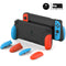 Skull & Co. GripCase for Nintendo Switch - Neon Red & Blue