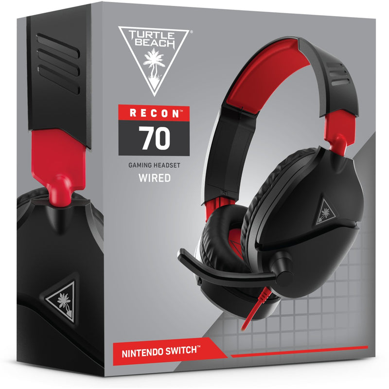 Turtle Beach Ear Force Recon 70 Wired Gaming Headset (Black/Red) (Nintendo Switch/PS5/Xbox Series X/PS4/Xbox One/PC)