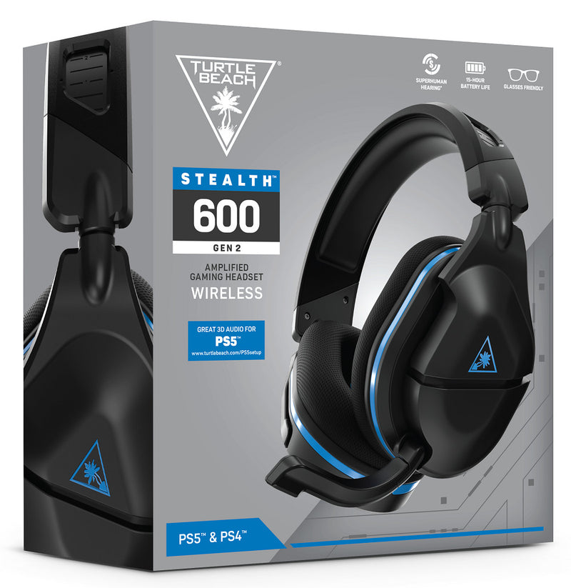 Turtle Beach Stealth 600 Gen 2 Wireless Surround Sound Gaming Headset (PS5/PS4) (Black)