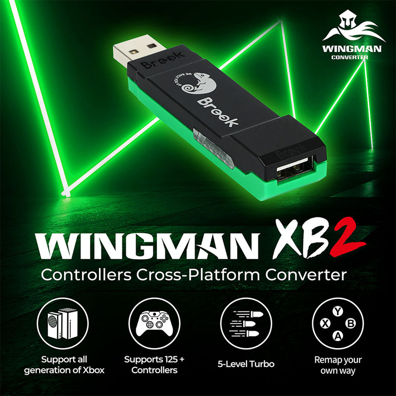 Brook Wingman XB 2 Converter Adapter (PS4/PS5/Switch Pro/Xbox Elite to Xbox One/360)