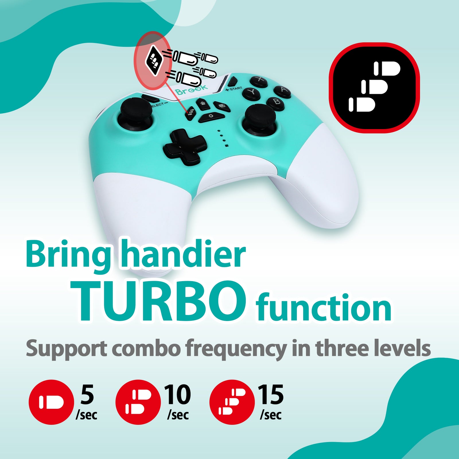 Brook Remote Control Brook Vivid Wireless Controller Blue – GAMORY