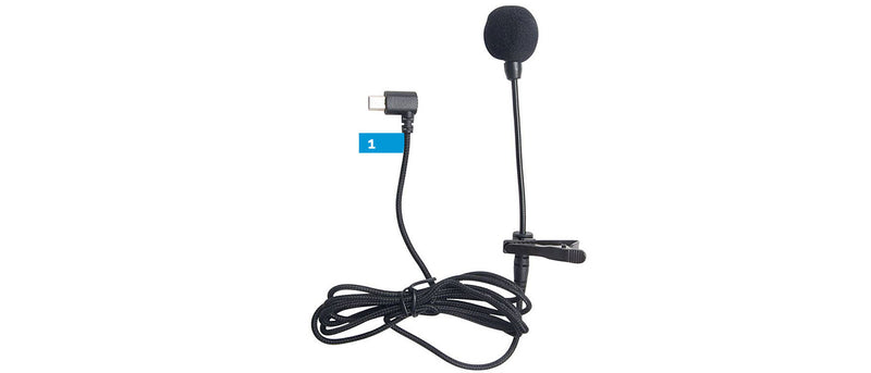 SJCAM External Microphone Hands free with Clip for SJ10 SJ8 Action Sports Camera